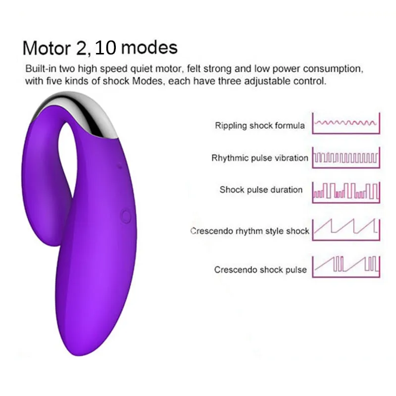 8 Modes Remote Control Silicone Vagina Flirting Massager Vibrator