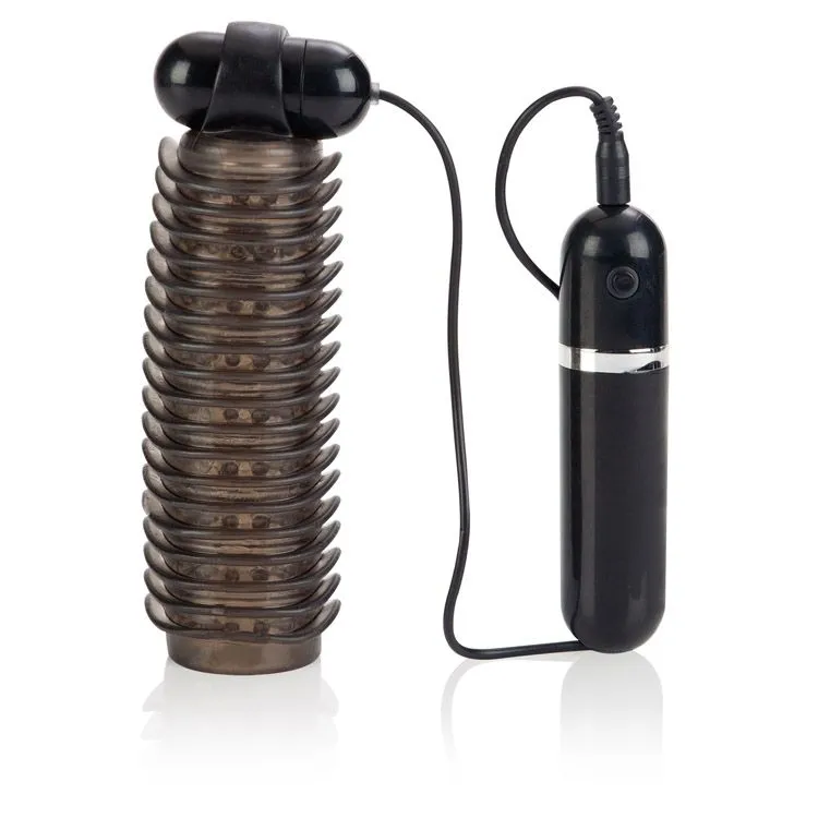 Adonis Vibrating Stroker - 10 Function Smoke
