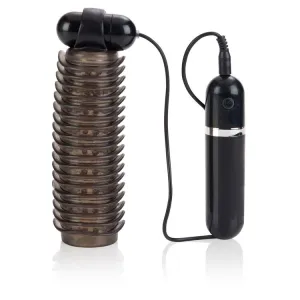 Adonis Vibrating Stroker - 10 Function Smoke