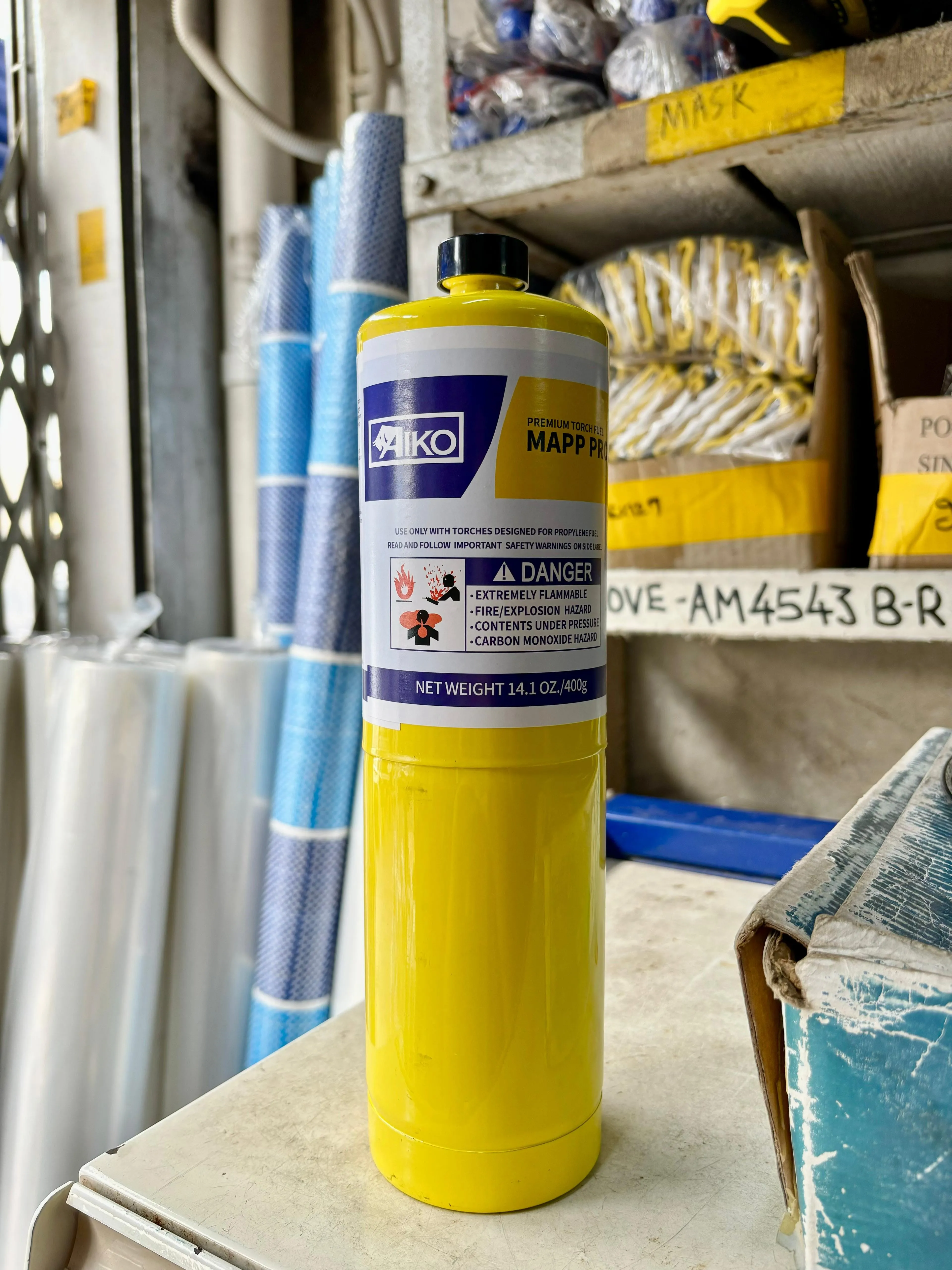 Aiko 100% MAPP Gas 14.1OZ/400G | Model : GAS-MAPPRO-A