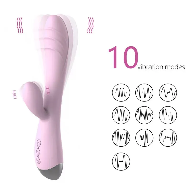 Bebuzzed Foxy G-Spot Rabbit Vibrator USB Rechargeable Blue