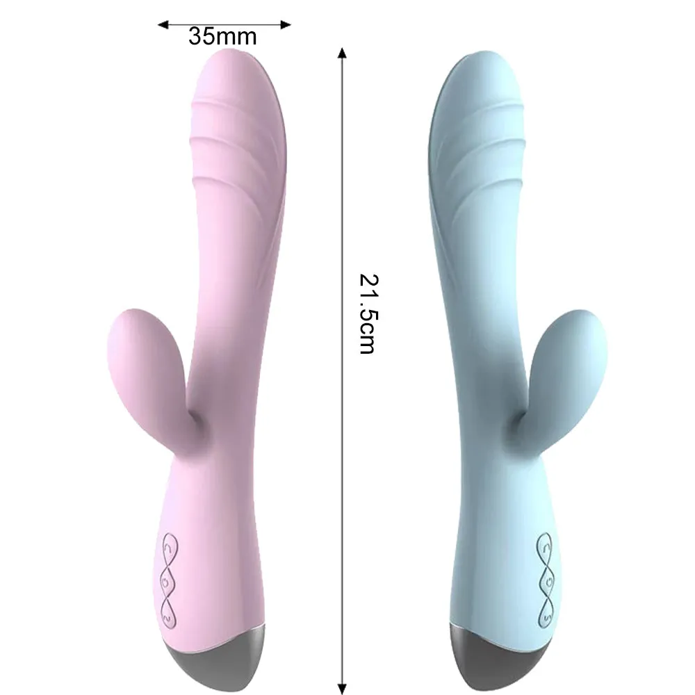Bebuzzed Foxy G-Spot Rabbit Vibrator USB Rechargeable Blue