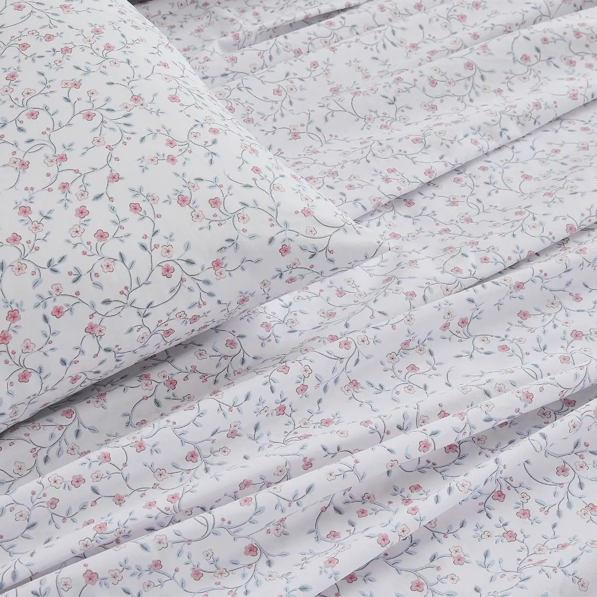 Blencow Sprig Sheet Set Duck Egg Sheet Set by Laura Ashley