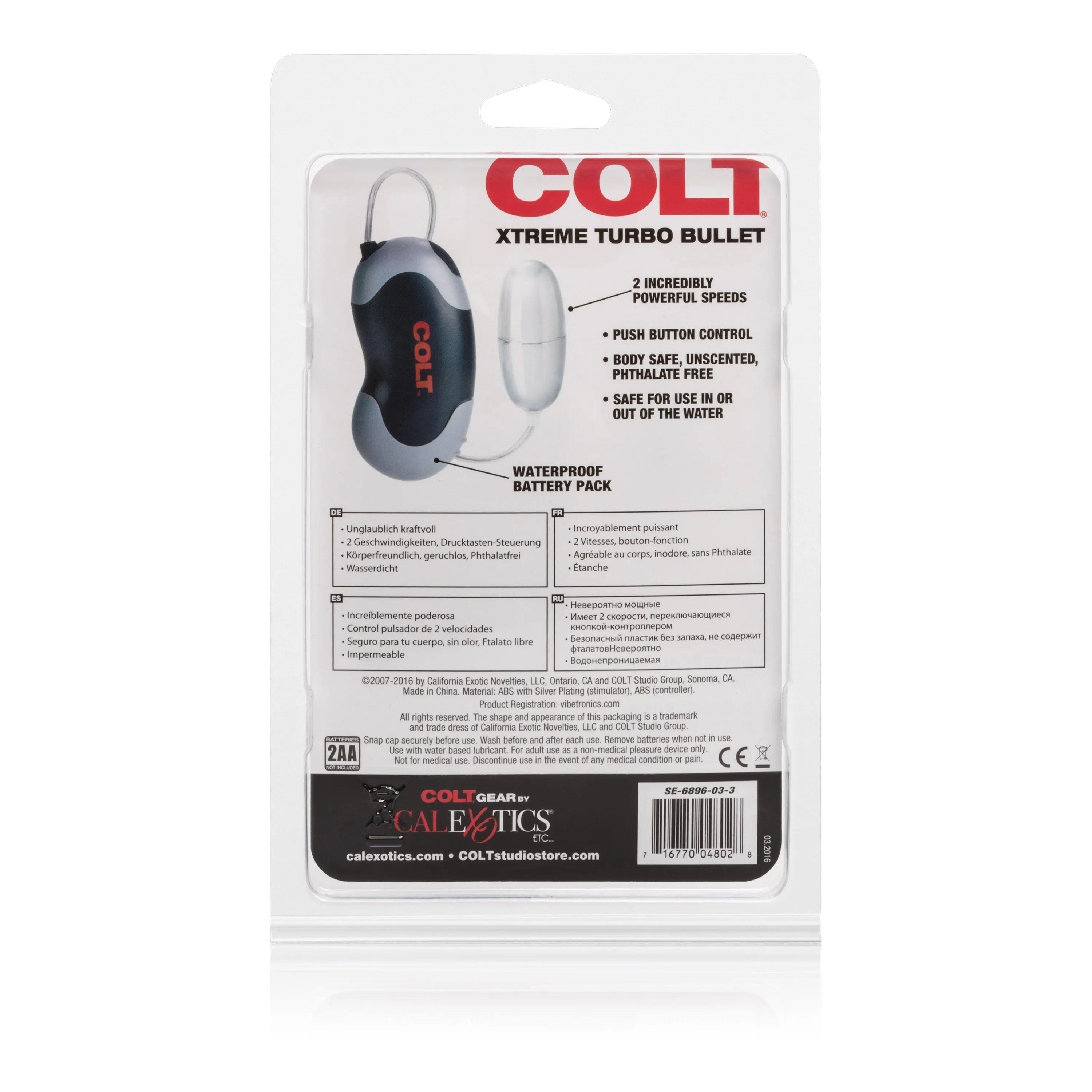 California Exotics - COLT Xtreme Turbo Bullet Vibrator (Silver)