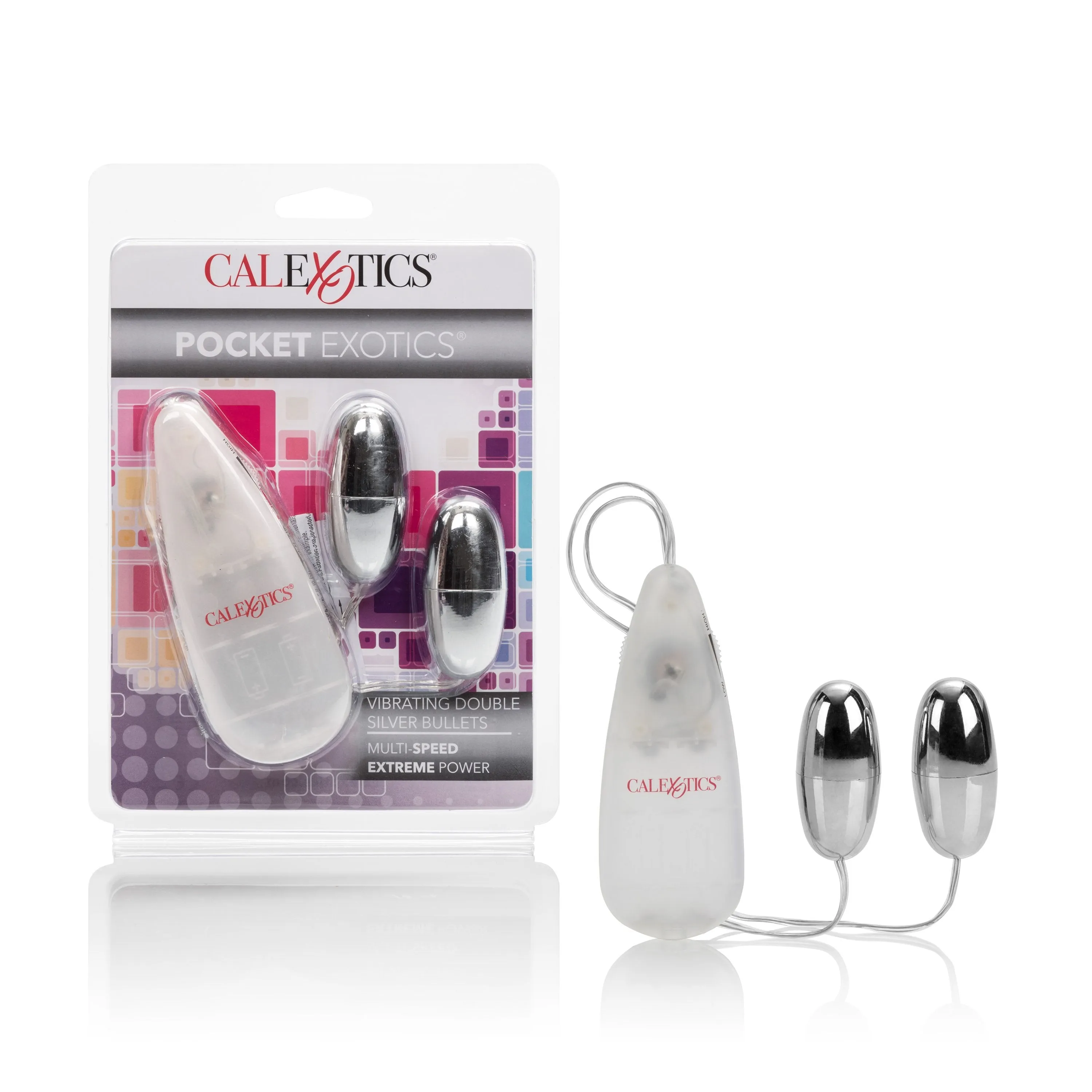 California Exotics - Pocket Exotics Wired Remote Vibrating Double Gold Bullets