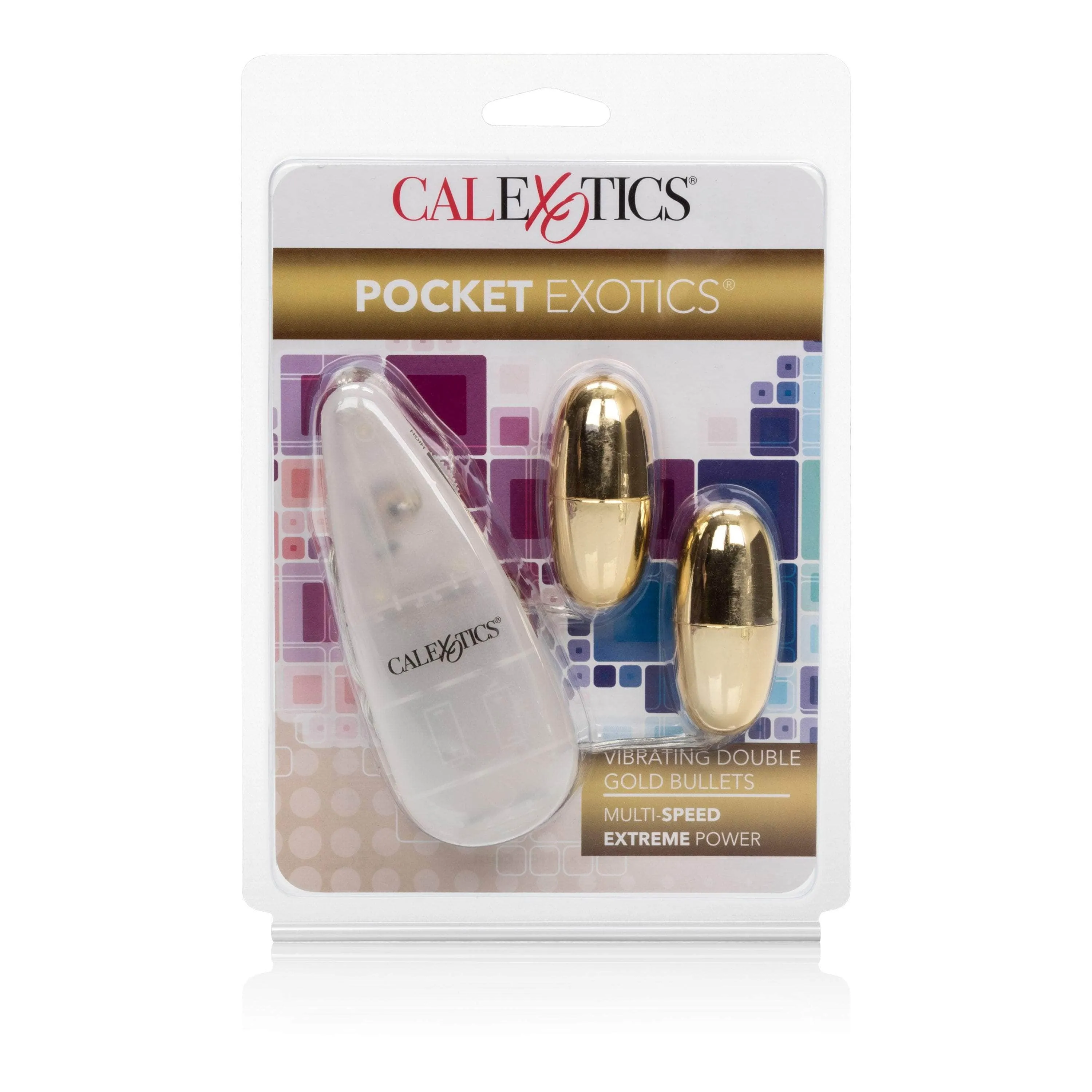 California Exotics - Pocket Exotics Wired Remote Vibrating Double Gold Bullets