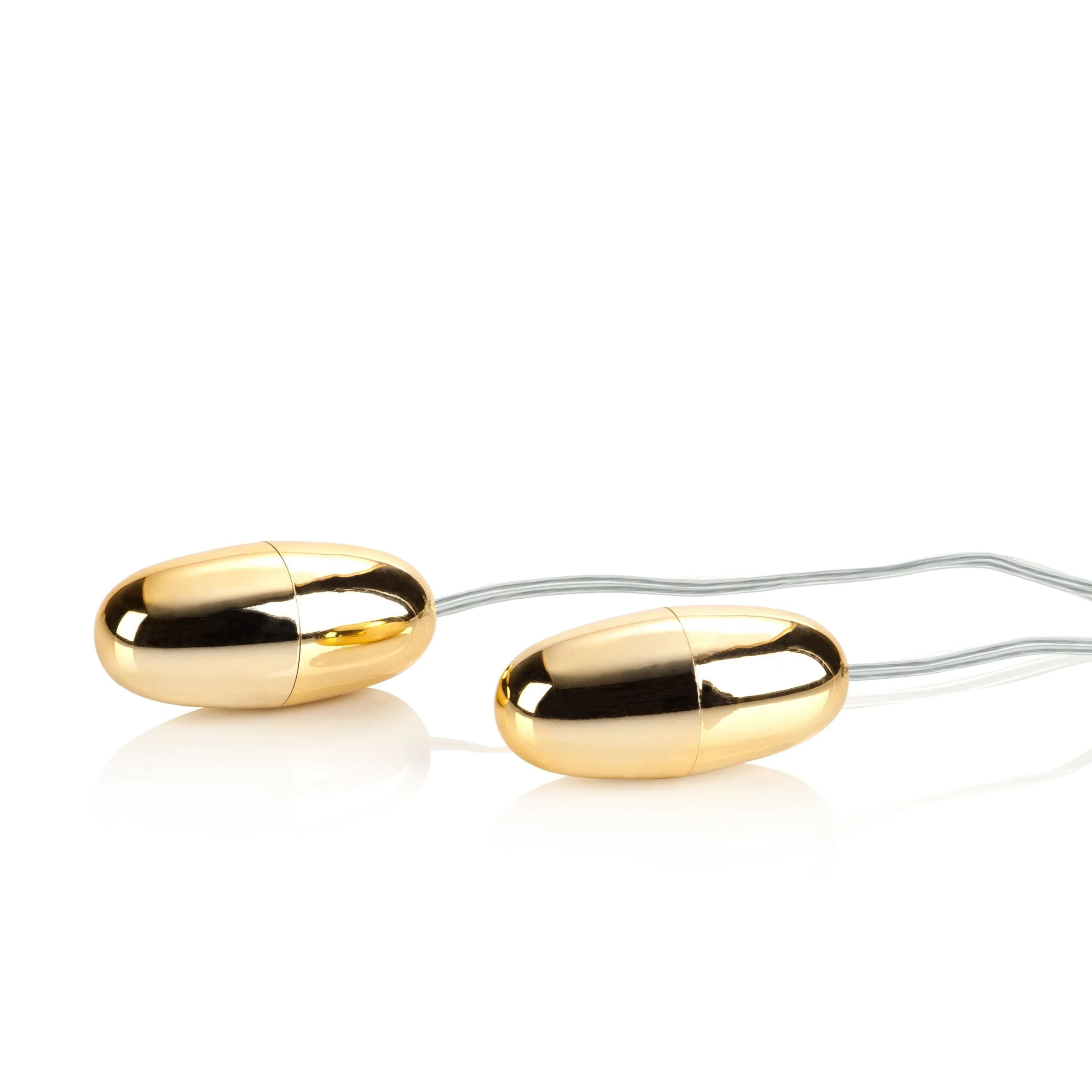 California Exotics - Pocket Exotics Wired Remote Vibrating Double Gold Bullets