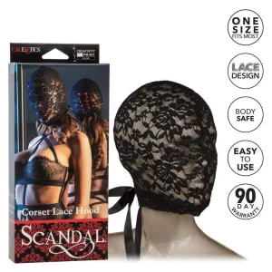 California Exotics - Scandal Corset Lace Hood (Black)