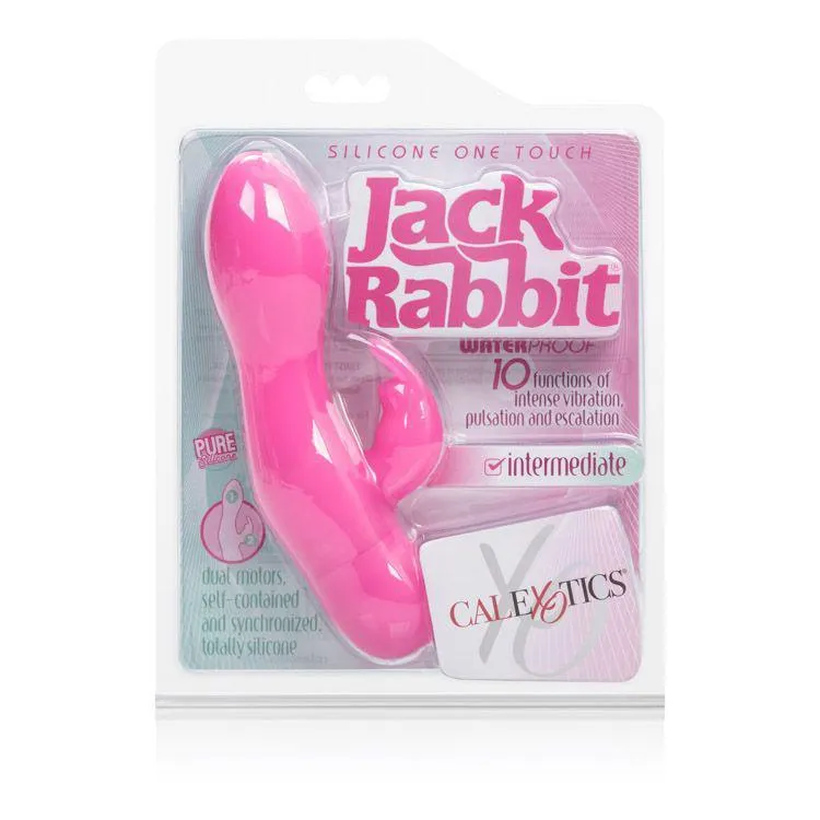 California Exotics - Silicone One Touch Jack Rabbit Vibrator (Pink)