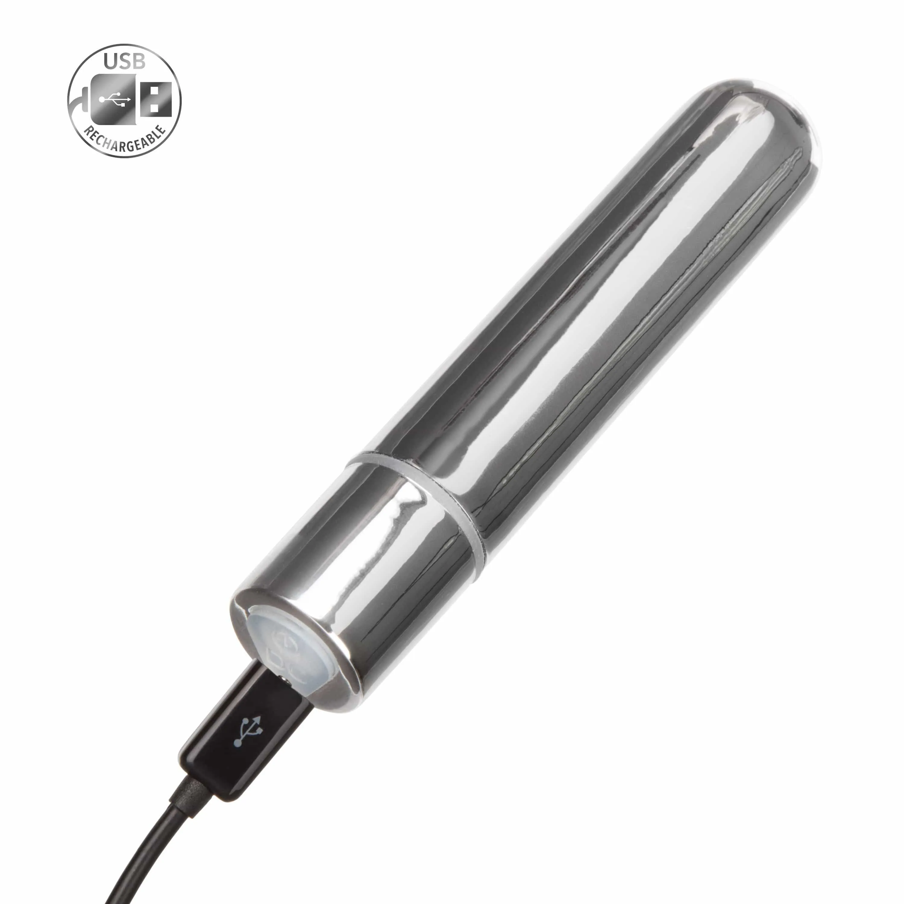 California Exotics - Wireless USB Rechargeable Bullet Vibrator (Silver)