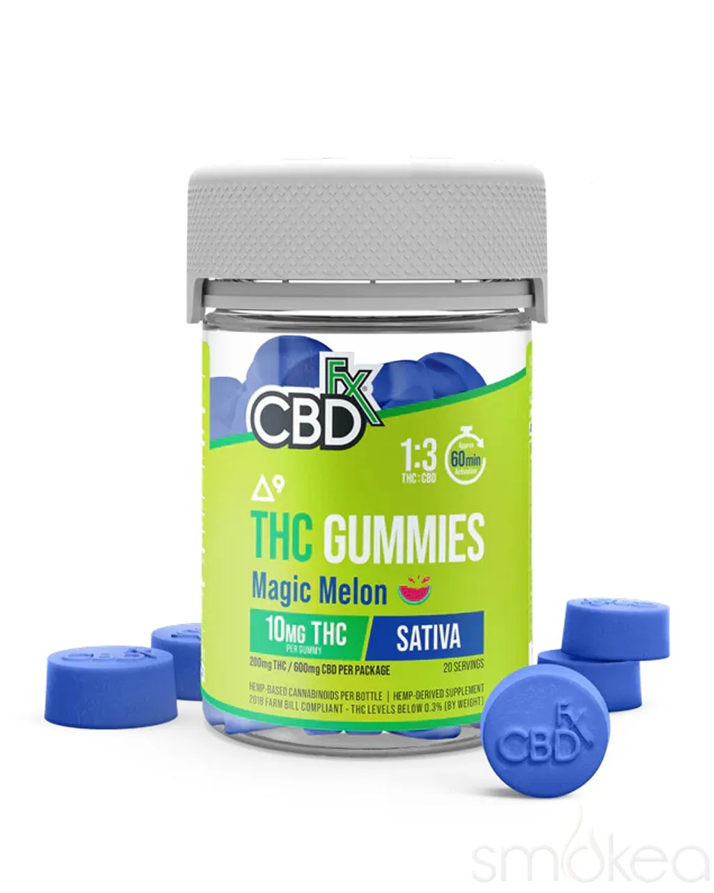 CBDfx Delta 9 THC   CBD Gummies - Magic Melon