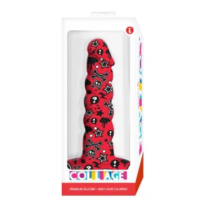 Collage Goth Girl Twisted Silicone 7in Dildo