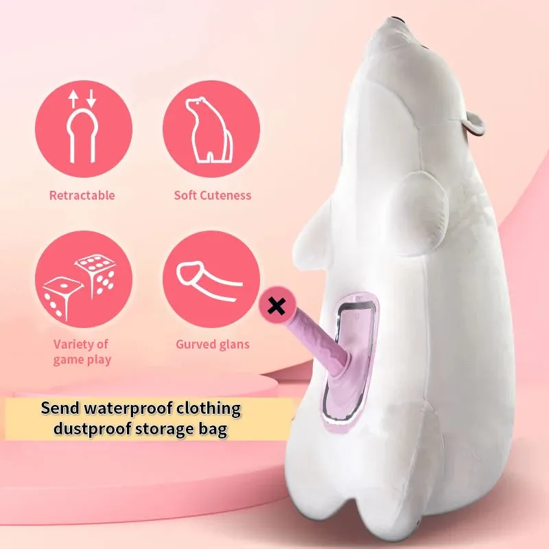 Cuddle Bear Thrusting & vibrator Dildo