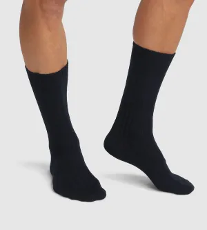 Dim Bamboo pack of 2 pairs of men's long viscose socks Black