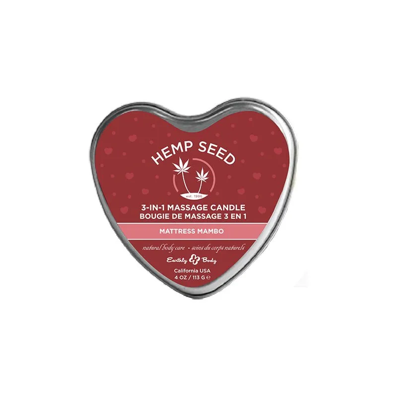 Earthly Body Hemp Seed Candle Mattress Mambo 4 oz.