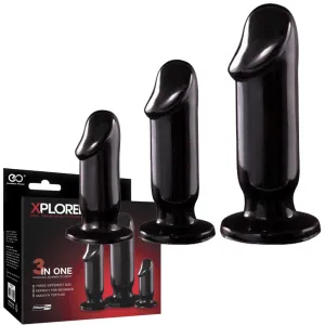 Excellent Power Xplorer 3-pack Anal Plugs Butt Training Kit