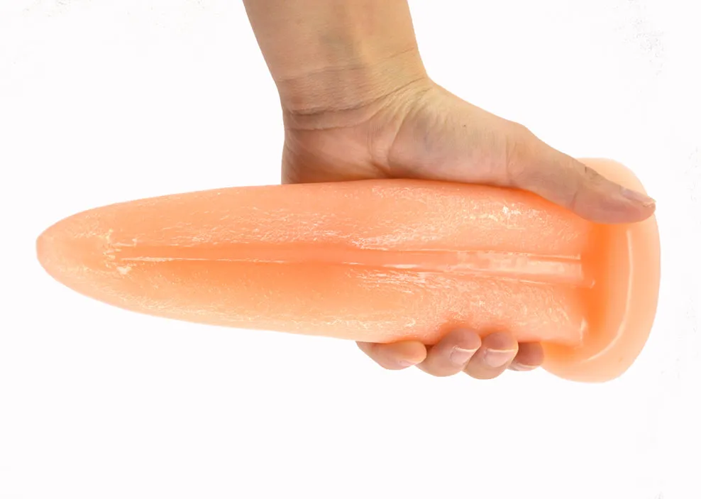 FAAK Tongue Shape Anal Plug Alien Dildo Flesh