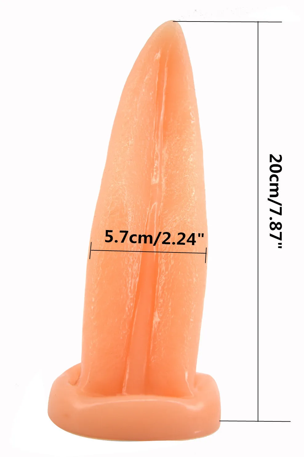 FAAK Tongue Shape Anal Plug Alien Dildo Flesh