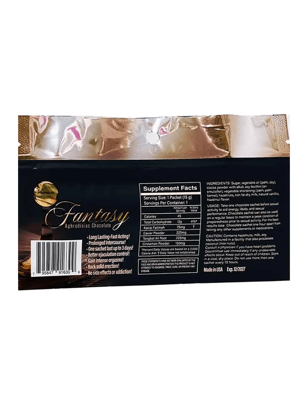 Fantasy Male Aphrodisiac Chocolate 1ct