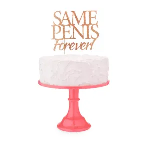 Glitterati Same Penis Forever Cake Topper by Little Geenie