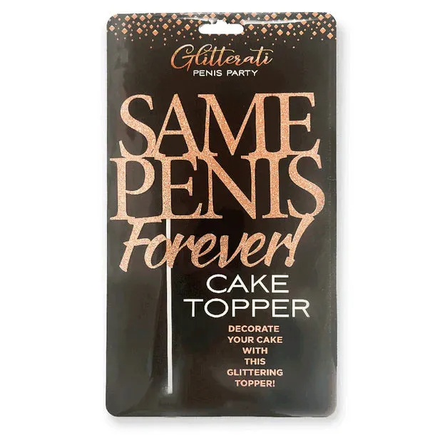 Glitterati Same Penis Forever Cake Topper by Little Geenie