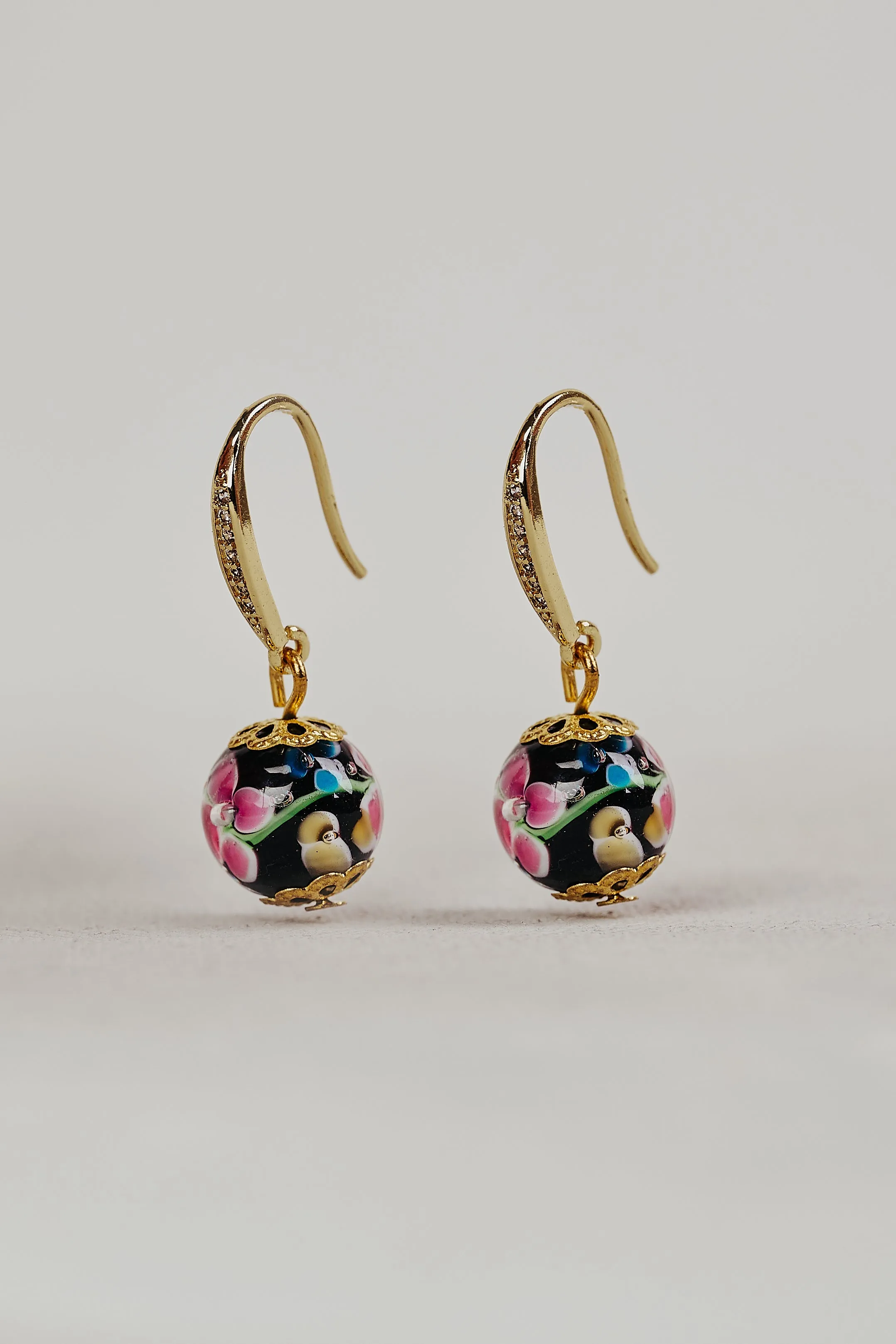 Harper Glass Bead Earrings - Multi