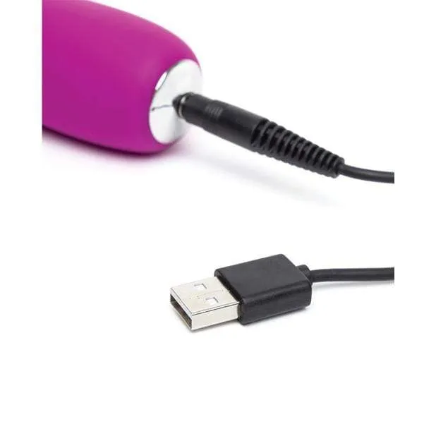 Love Honey - Happy Rabbit Slimline Realistic Rabbit Vibrator (Purple)