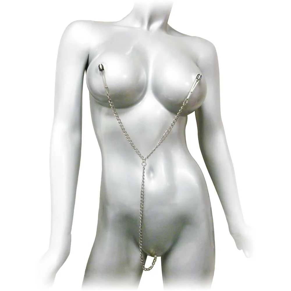 Master Series Anais Y-Style Nipple To Clit Vice Tweezer Clamps