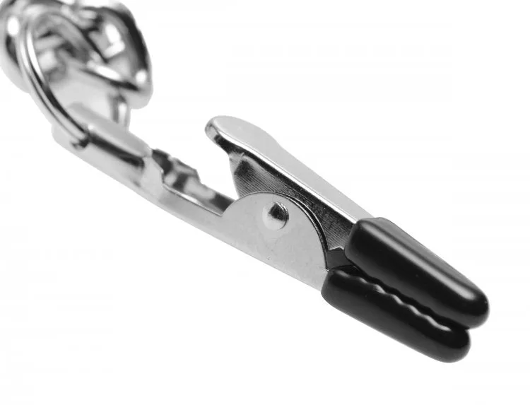 Master Series Chained Collar & Nipple To Clit Clamps