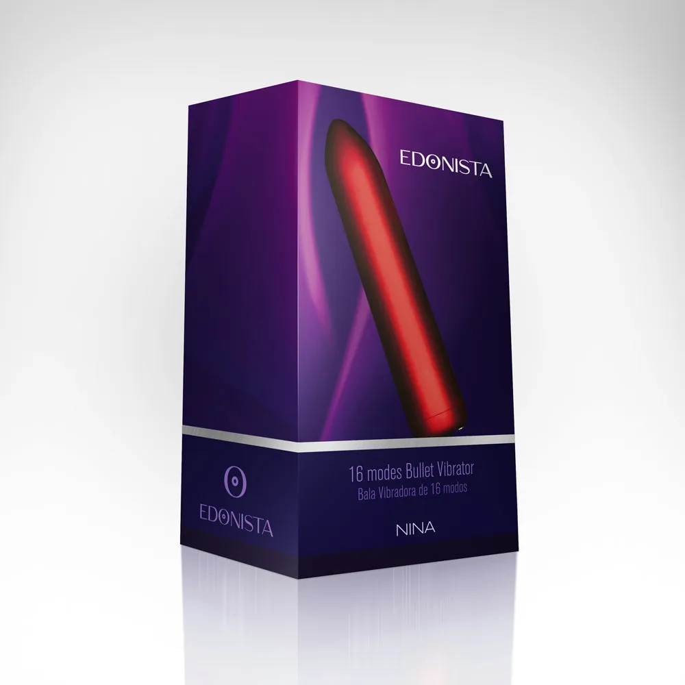 Nina 16 Modes Bullet Vibrator Red