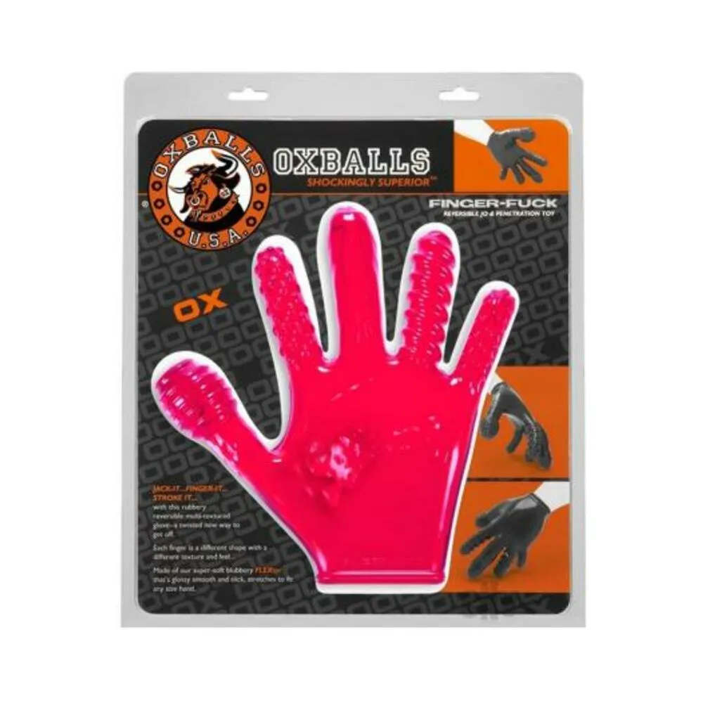 Oxballs Finger Fuck Glove Hot Pink