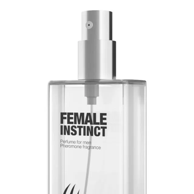Parfum cu feromoni pentru bărbați FEMALE INSTINCT. cu note de citrice. trandafir și mușchi de ștejar. negru. 30 ml