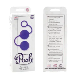 Posh Silicone 'O' Balls - Purple