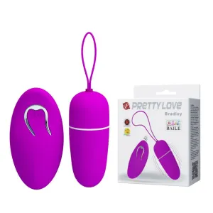 Pretty Love Bradley Vibrating Remote Egg Purple