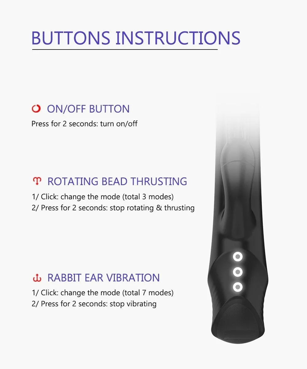 Rabbit 3 Point Vibrator