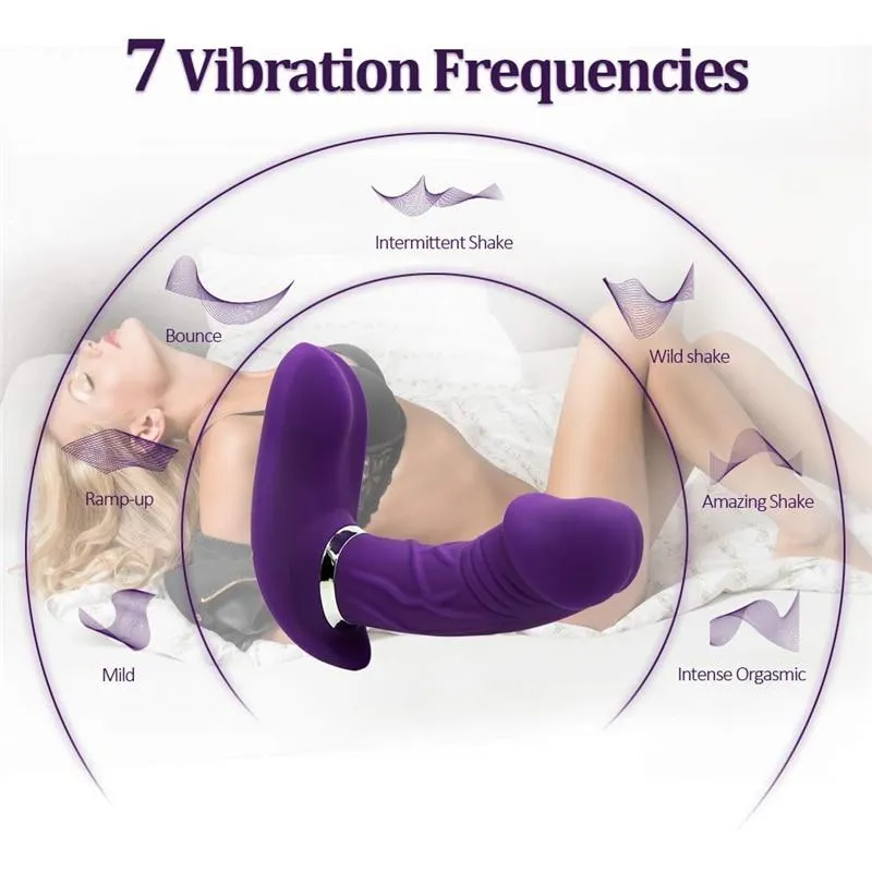 Remote Butterfly Dildo Vibrator