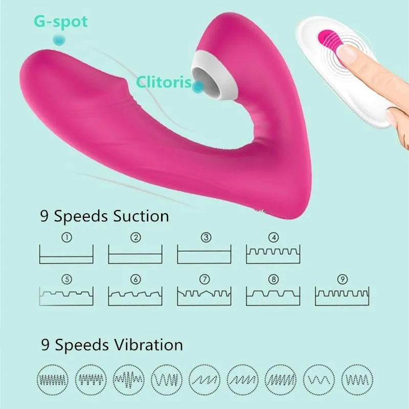 Remote Control Sucker Vibrator