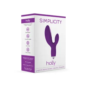 Simplicity HOLLY G-spot   clitoral vibrator - Purple