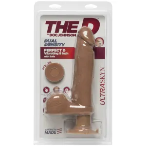The D 8' Perfect D Vibrating w/Balls - Caramel
