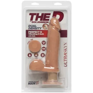 The D 8' Perfect D Vibrating w/Balls - Vanilla