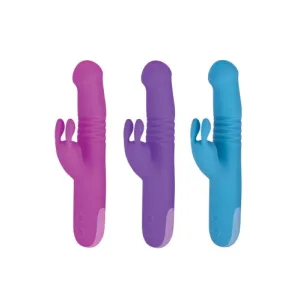 Trio Thruster 9 Silicone 3 in 1 Rechargeable Rabbit Vibrator