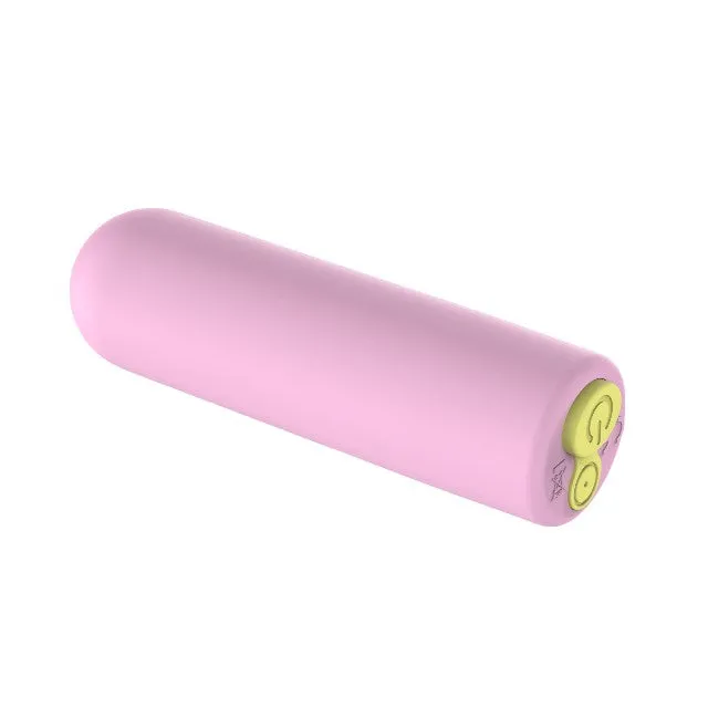 Vibrator bullet TOYZ4LOVERS Power Pocket Pink Dreams. pentru stimularea clitorisului. 10 funcții de vibrație. 6 cm. roz