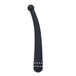 Vibrator pentru punctul G TOYZ4LOVERS Bulb of Diamond. design cu strasuri. cu vibrații multiple. 21.7 cm. negru (00904382)