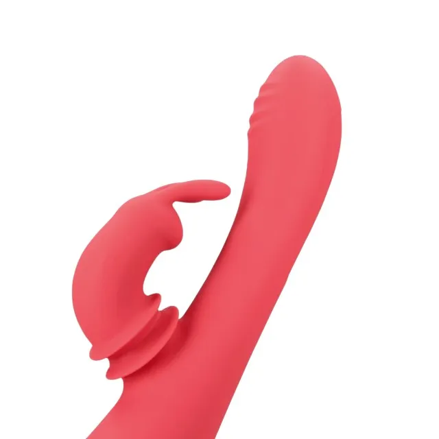 Vibrator rabbit LOVELINE Swinging Rabbit G-Spot Vibrator. cu funcție de mișcare laterală. 20 funcții de vibrație. roșu