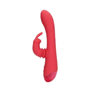 Vibrator rabbit LOVELINE Swinging Rabbit G-Spot Vibrator. cu funcție de mișcare laterală. 20 funcții de vibrație. roșu