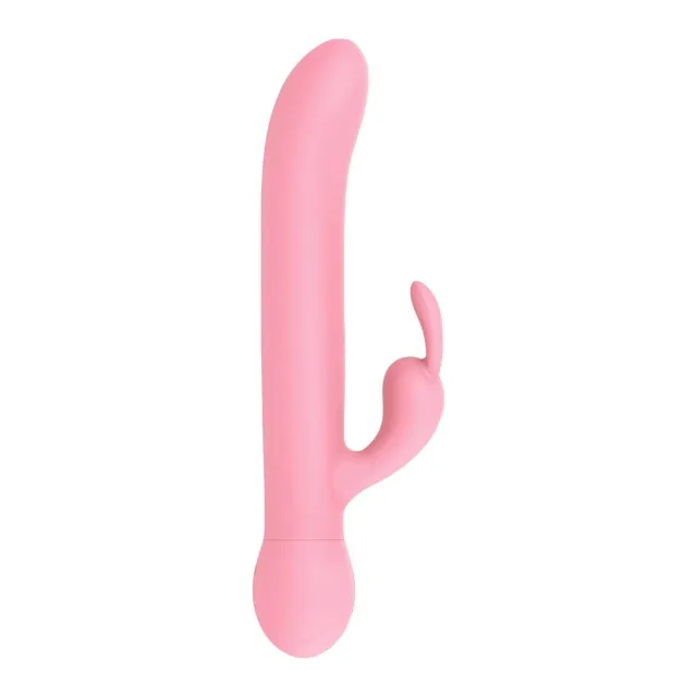 Vibrator rabbit TOYZ4LOVERS Funny Madness Femme Toys. cu vibrații multiple. rezistent la apă. lungime 22.7 cm. roz