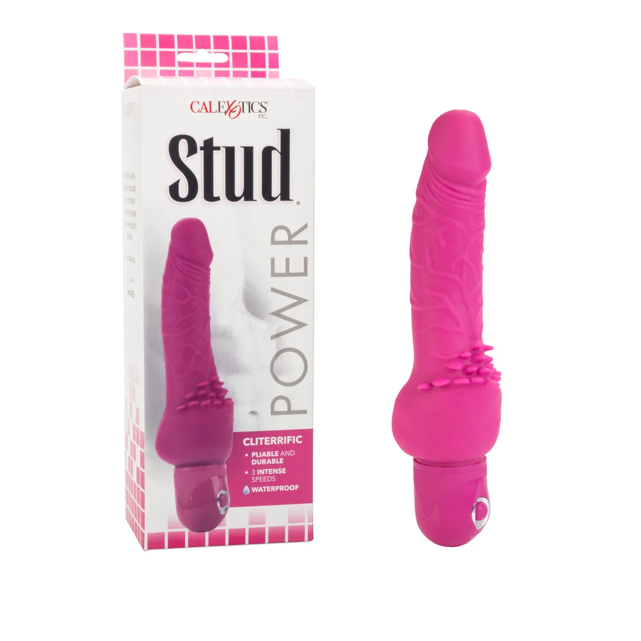 Waterproof Power Stud Cliterrific Pink