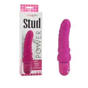 Waterproof Power Stud Curvy Dong - Pink