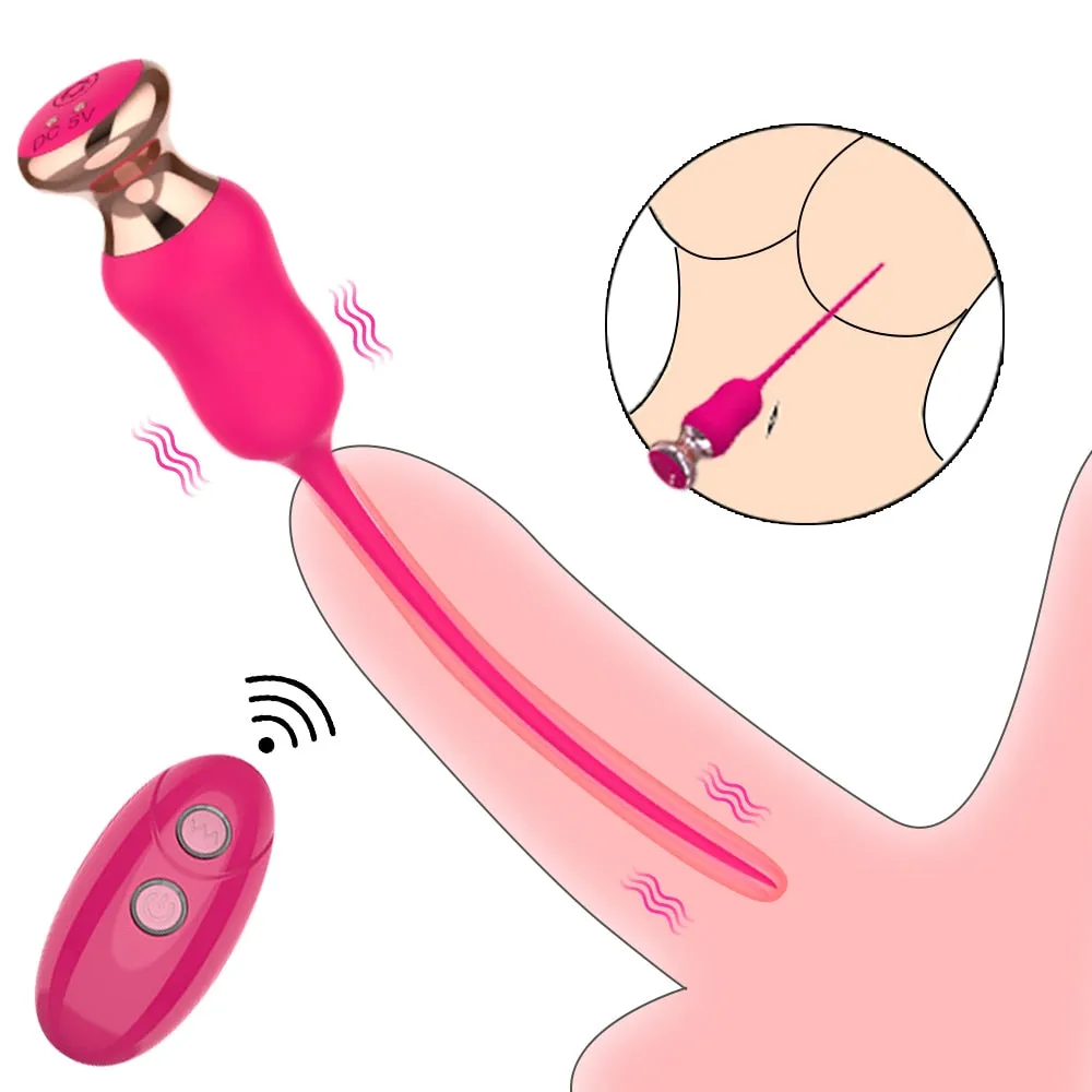 Wireless Urethral Sounding Vibrator Delayed Ejaculation Penis Plug