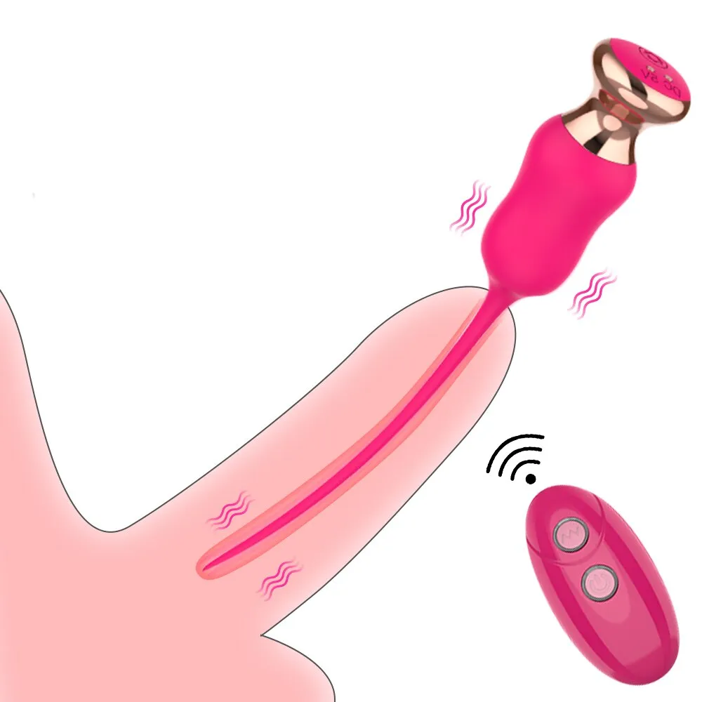 Wireless Urethral Sounding Vibrator Delayed Ejaculation Penis Plug
